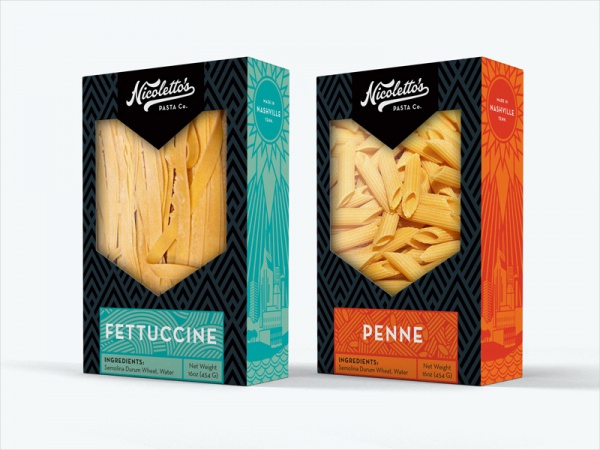 Nicolettos Pasta Box Packaging