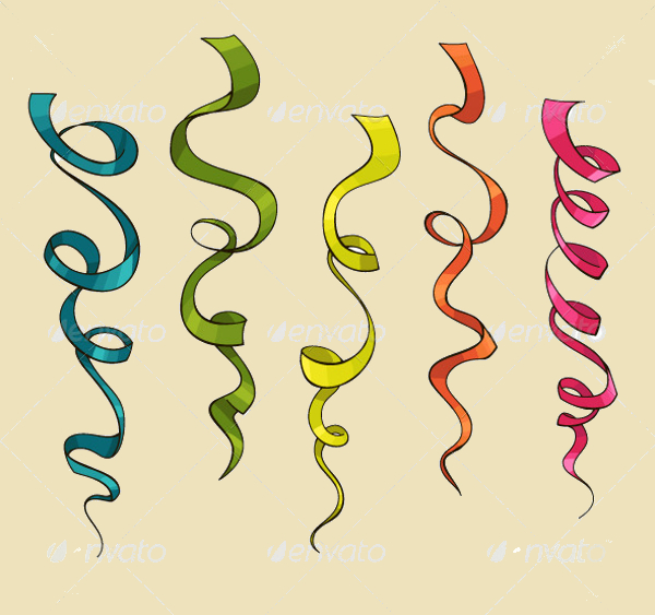 Party Ribbons Celebration Vector