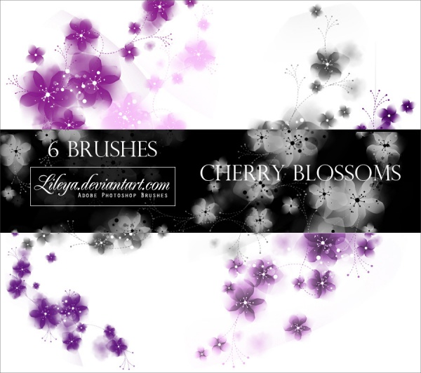 Photorealistic Brushes of Cherry Blossom
