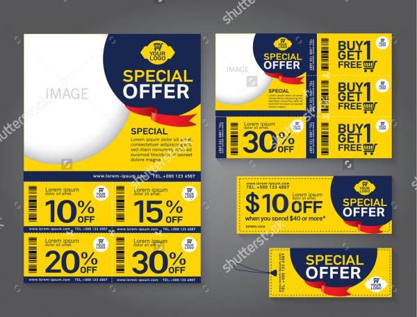 Promotions Coupon Banner Design Template