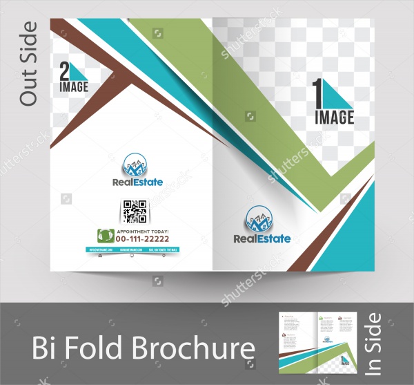 Real Estate Agent Apartment Bi-fold Brochure Design