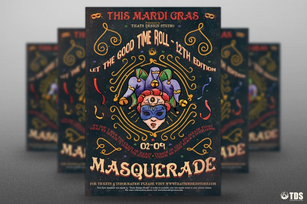 Realistic Circus Flyer Template