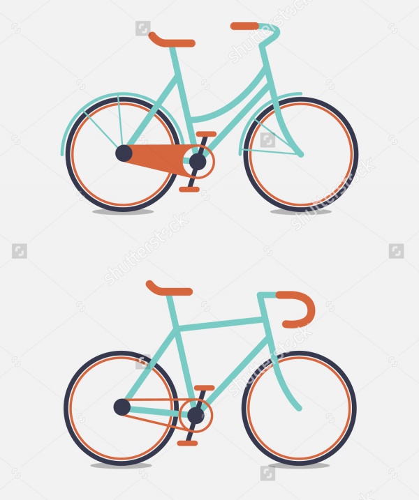 Retro Design Vector Bicycle