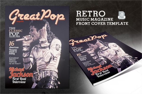Retro Music Magazine Template