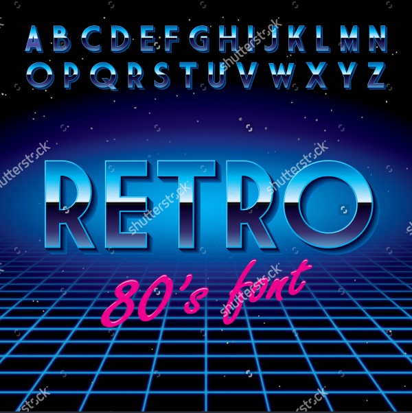 Retro Style Disco Font