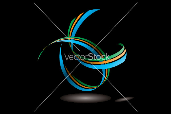 Ribbon Swoosh Vector Design