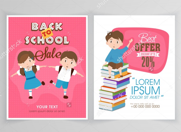 School Open Sale Flyer