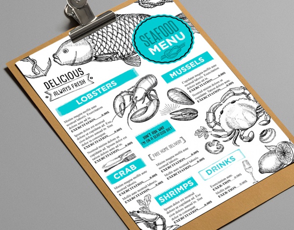 SeaFood Menu Flyer