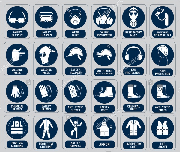 Set of Vector Safety Icons