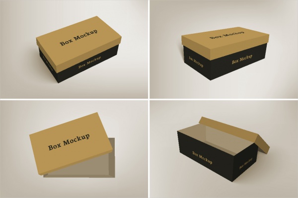 Shoes Packaging Box Design Template