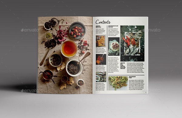 Simple Food Magazine Template