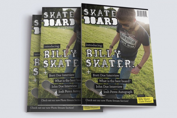 Skateboard Sports Magazine Template