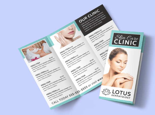 Skin Care Clinic Brochure Template