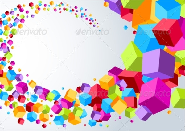 Sparkle Swoosh Cubes Vector