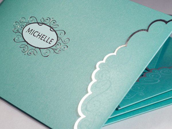 Sparkling Die Cut Brochure Cover