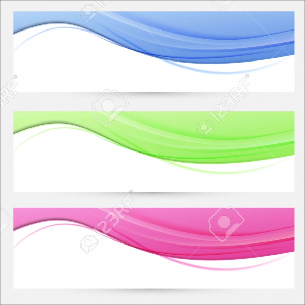 Stunning Swoosh Banner Vector