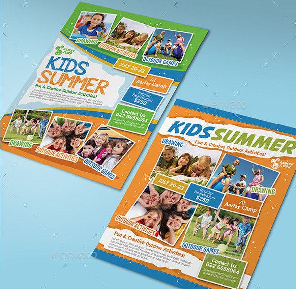 Summer Camp Tutoring Flyer Design