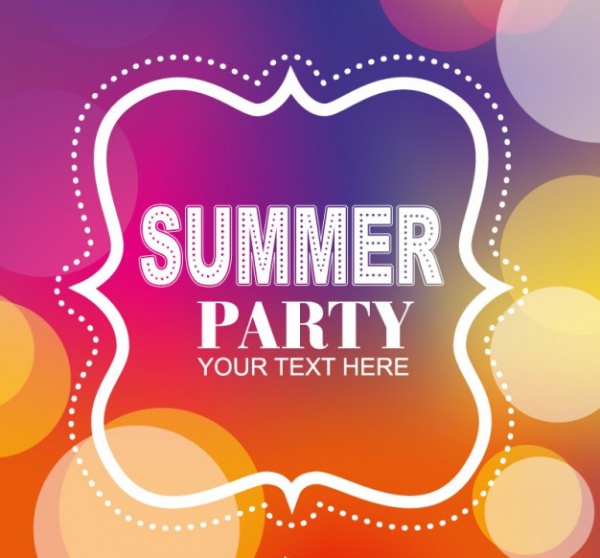 Summer Party Poster Invitation Template