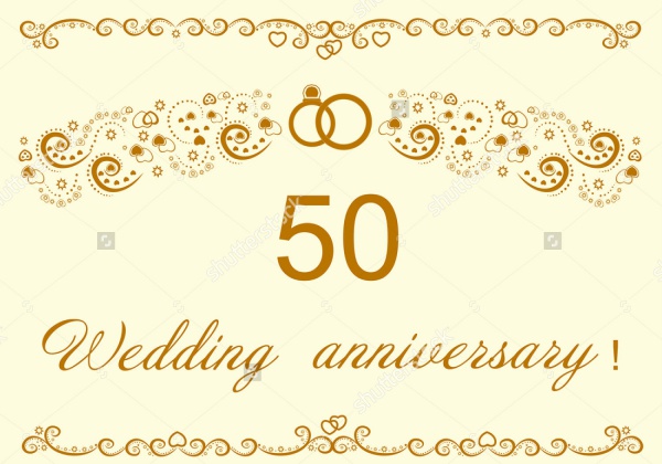 Surprise 50th Anniversary Invitation