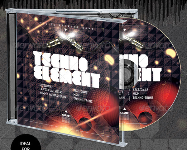 Techno Elements CD Artwork Package