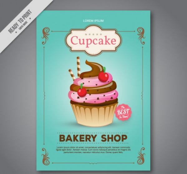 Thorough Cupcake Bakery Shop Flyer