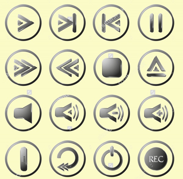 Transparent Multimedia Buttons
