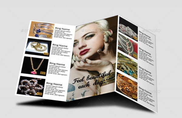 Tri Fold Jewelry Brochure