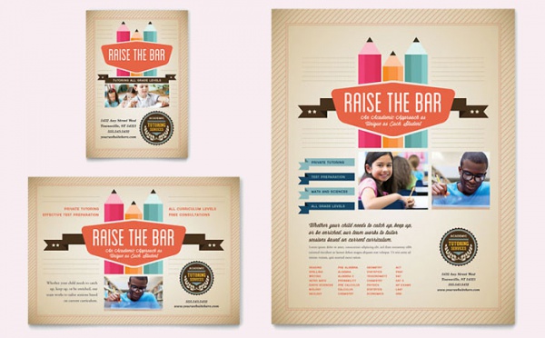 Tutoring School Flyer & Ad Template