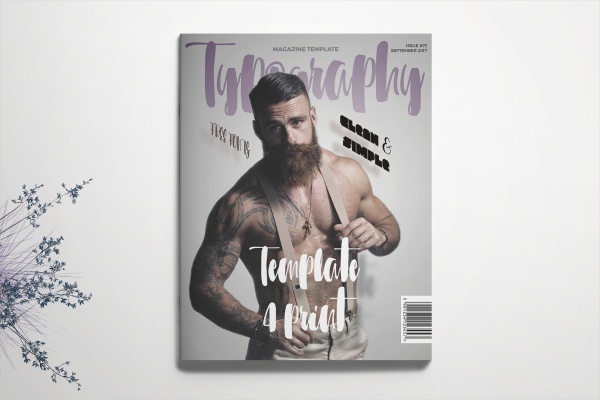 Typography Professional Magazine InDesign Template