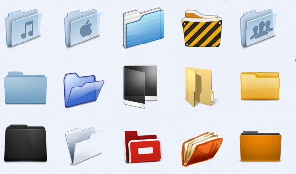 Various Sized Folder Icons