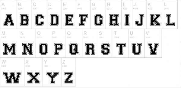 Varsity Font SVG College Font Svg Varsity Alphabet Svg Svg Cut Files 