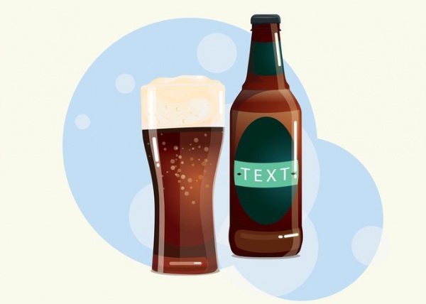 Vector Illustration of Beer Bottle
