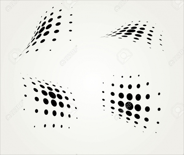 Vector Illustration of Halftone Dots