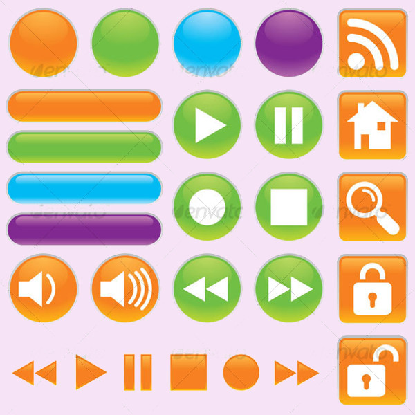 Video and Audio Player Buttons