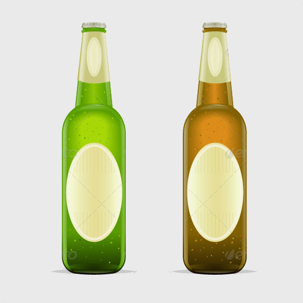 Vintage Beer Bottle Vector