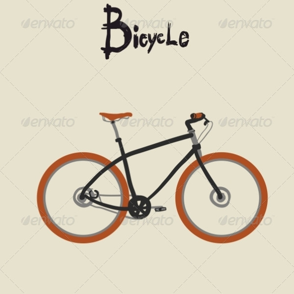 Vintage Bicycle Vector Art