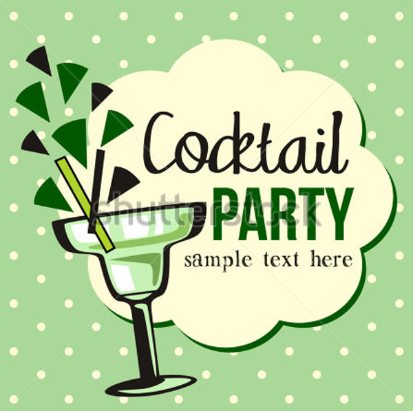Vintage Cocktail Party Invitation