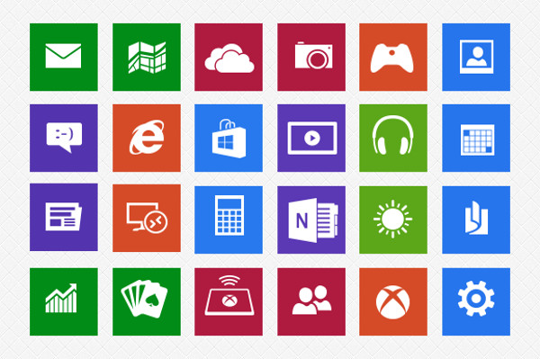 Windows 8 Start Icons