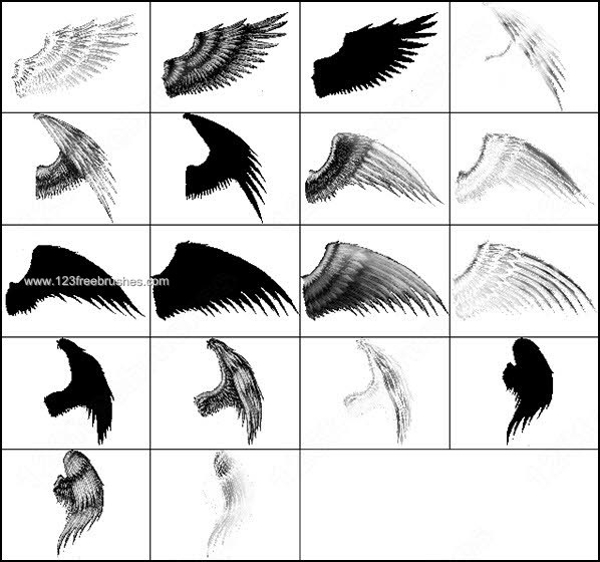 Wings Photoshop Brush Set