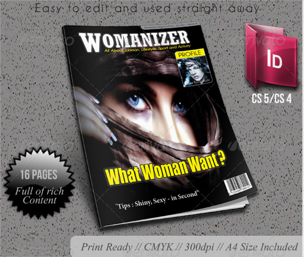 Womanizer Professional Magazine Template