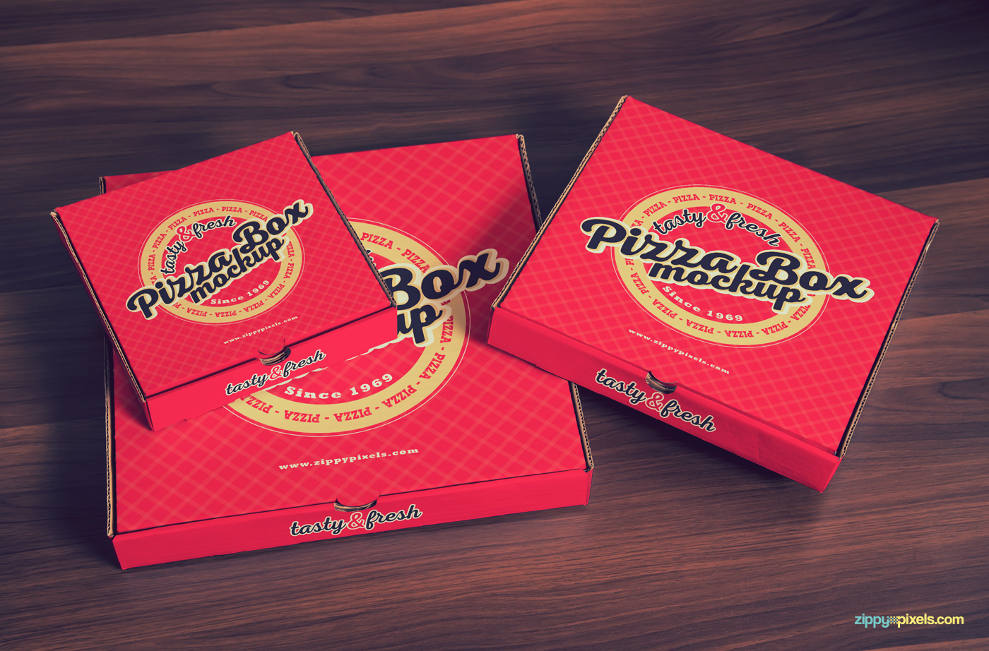 Yummy Pizza Box Packaging Design