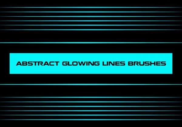 Abstract Glowing Lines Brushes