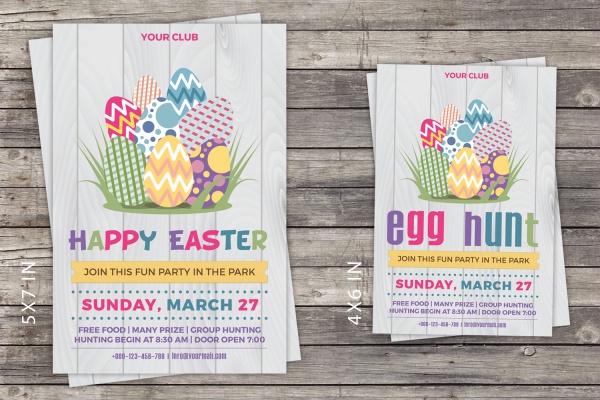 Printable Easter Invitation Flyer Design