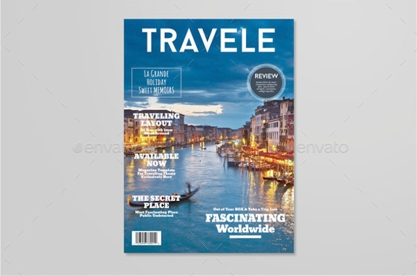 A4 Traveling Magazine Template