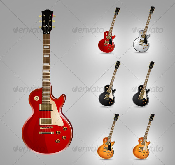 Abstract Guitar Vector Pack