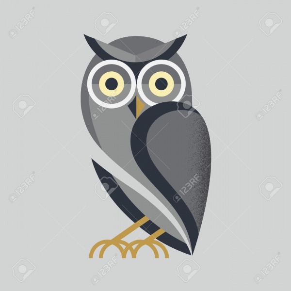 Abstract Owl Vector