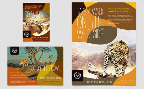 African Safari Flyer & Ad Template