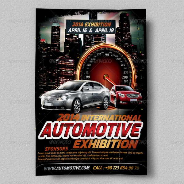 Automotive Exhibition Flyer Template