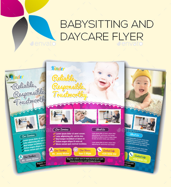 Babysitting and Daycare Flyer Template