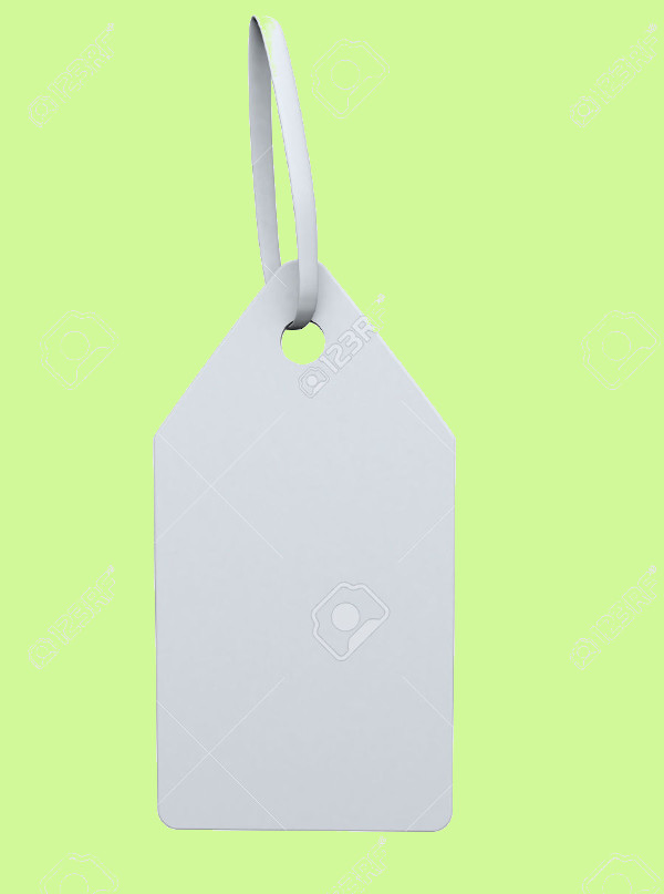 Blank White Swing Tag